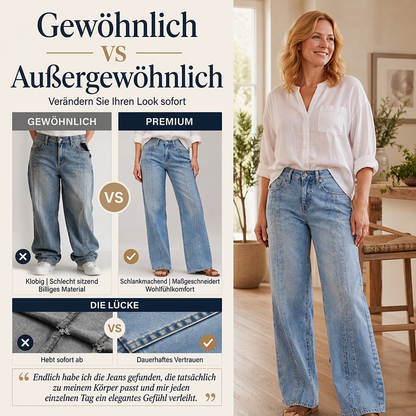📢📢50%Rabatt!!!🎉✨Weite Jeans für Damen mit vorderen Nähten