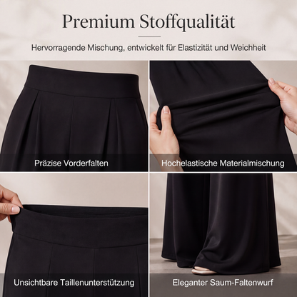 🔥Beliebtes Produkt ！✨Fließende hochtaillierte Weite Hose für Damen