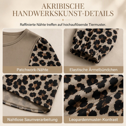 📢🎉50%Rabatt!!!🛍️✨Langarmshirt mit Leopardenmuster für Damen