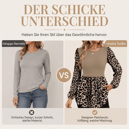 📢🎉50%Rabatt!!!🛍️✨Langarmshirt mit Leopardenmuster für Damen