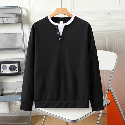 📢📢50%Rabatt!!!🎉✨Herren-Henley-Oberteil aus Waffelstrick im Fake-Layer-Look – Moderner Layer-Look, weicher Waffelstrick & vielseitig kombinierbar – Bequemer Sitz & perfekt für Alltag, Büro & Freizeit – Jetzt -50%!