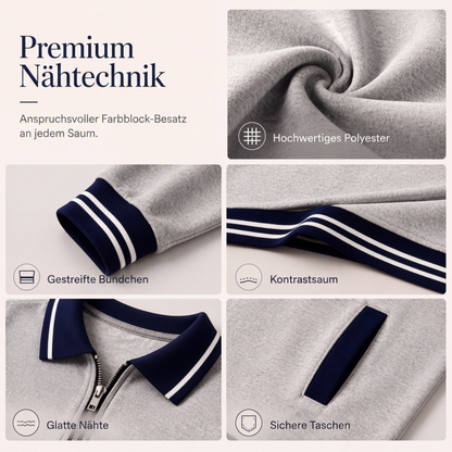 📢📢50%Rabatt!!!🎉✨Damen-Langarmkleid mit Reißverschluss und Taschen
