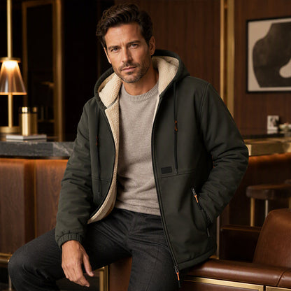 📢📢50%Rabatt!!!🎉✨Herren-Kapuzenjacke mit dickem Sherpa-Futter