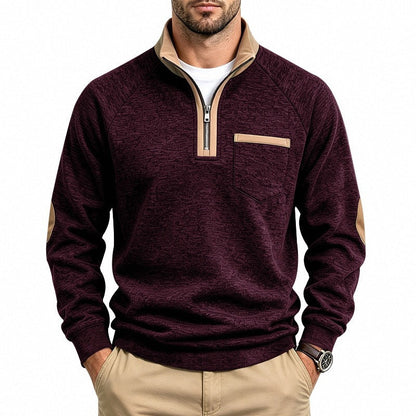 📢📢50%Rabatt!!!🎉✨Herren-Pullover mit Viertelreißverschluss und warmer Fütterung