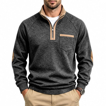 📢📢50%Rabatt!!!🎉✨Herren-Pullover mit Viertelreißverschluss und warmer Fütterung
