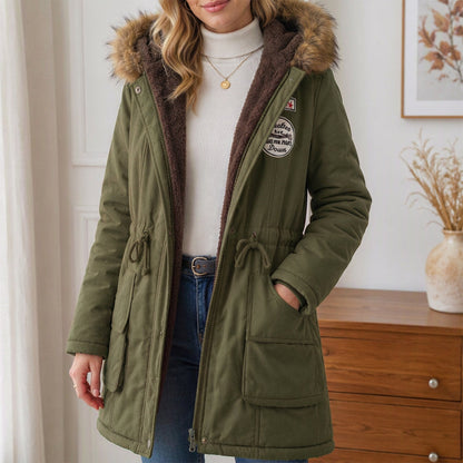 👥 Über 80.000 Käufer haben bereits zugeschlagen! Damen-Parka-Jacke mit warmem Futter und Kapuze