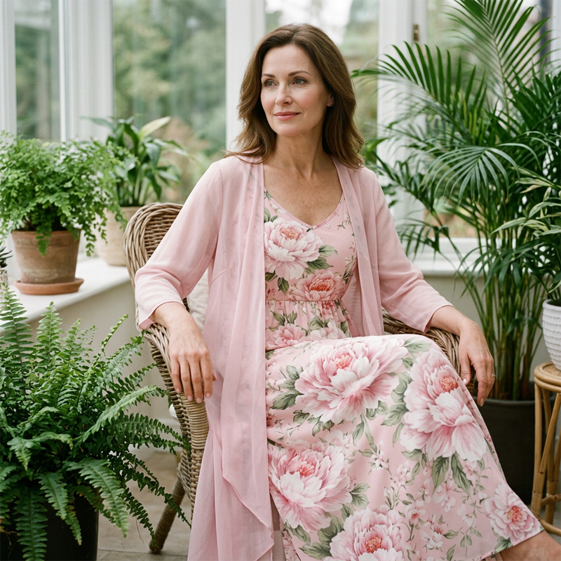 🌸👗Elegantes zweiteiliges Blumenkleid-Set für Damen – der perfekte Look für den Sommerurlaub✨