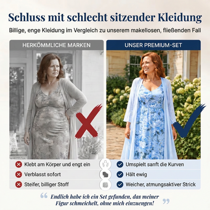 🌸👗Elegantes zweiteiliges Blumenkleid-Set für Damen – der perfekte Look für den Sommerurlaub✨
