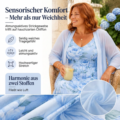 🌸👗Elegantes zweiteiliges Blumenkleid-Set für Damen – der perfekte Look für den Sommerurlaub✨