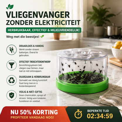 🔥 45 % sparen 🏡 Wiederverwendbare Fliegenfalle ohne Strom
