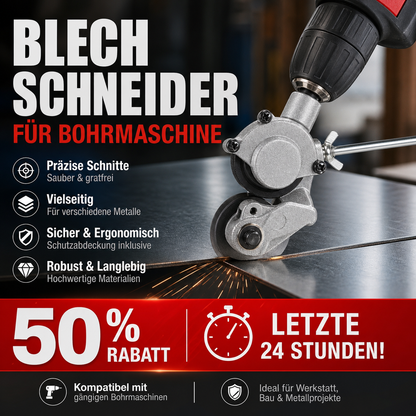 🔥 Heute -50 %! 🔧 3-in-1 Blechschneider für Bohrmaschinen