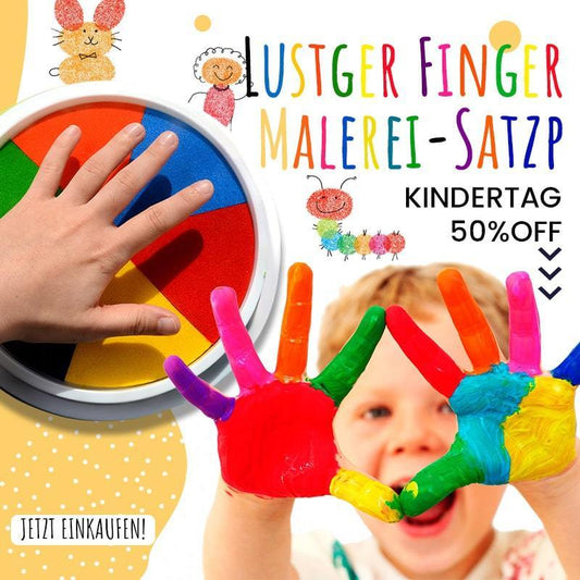 (Kindertagsaktion-50%) Lustiges Finger-Malen-Set