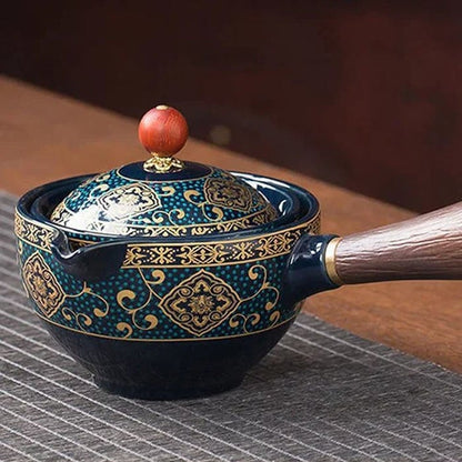 🔥Mit 4 Tassen und Koffer – Neue 360° drehbare Teekanne 2024