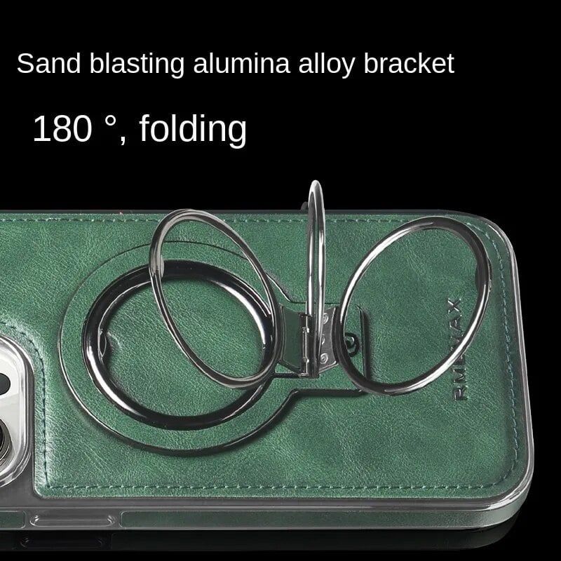 Luxuriöse Phone-Hülle aus Leder mit unsichtbarem Ständer