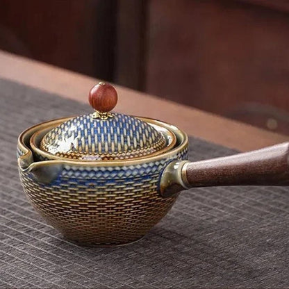 🔥Mit 4 Tassen und Koffer – Neue 360° drehbare Teekanne 2024