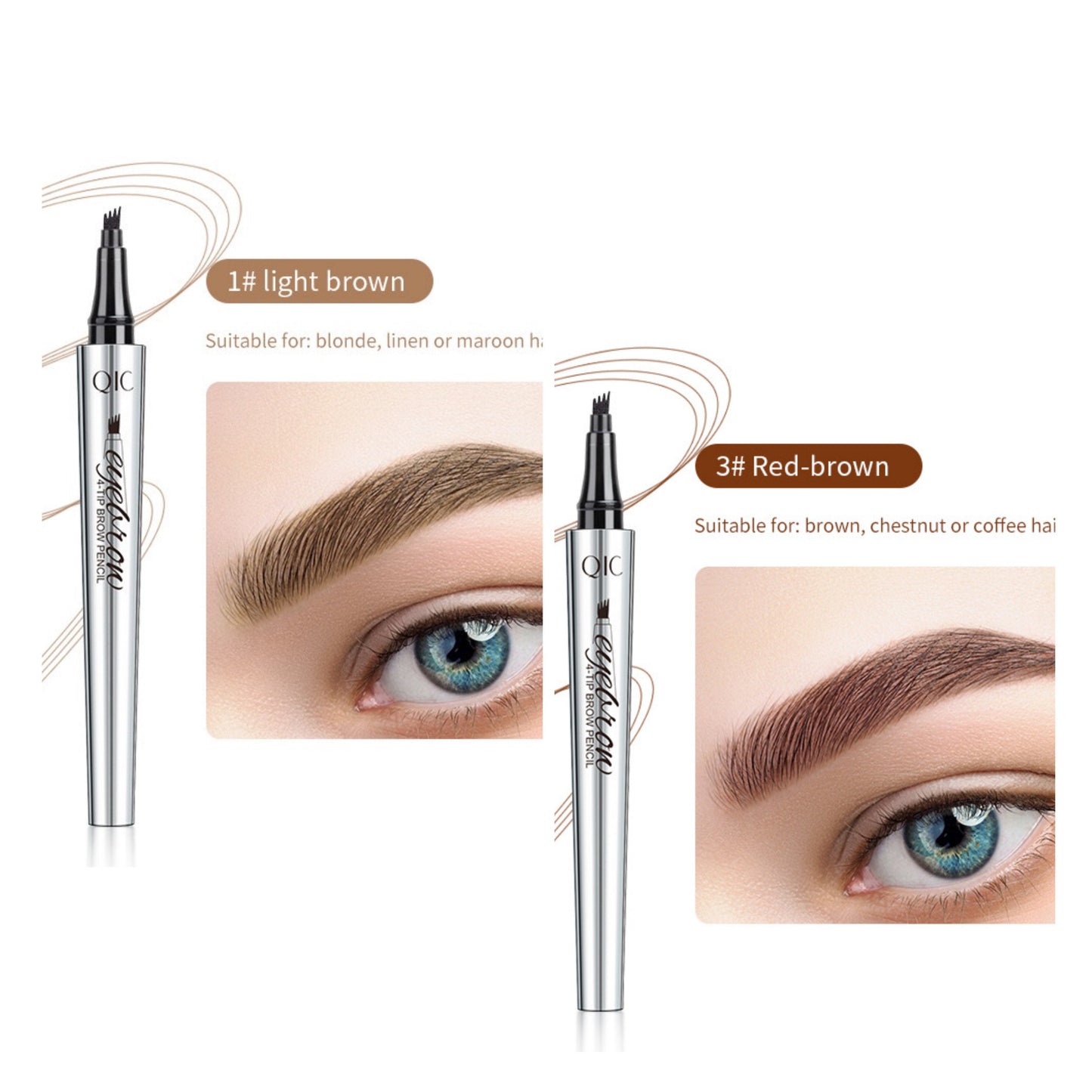 Wasserfester 3D-Microblading-Tätowierungsstift mit 4 Gabelspitzen (🔥 Kaufen Sie 1 und erhalten Sie 1 gratis)