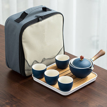 🔥Mit 4 Tassen und Koffer – Neue 360° drehbare Teekanne 2024