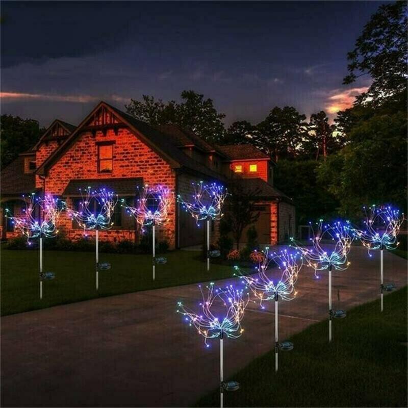 Letzter Tag 50% OFF - Wasserdichtes Solar Gartenfeuerwerk Licht-4