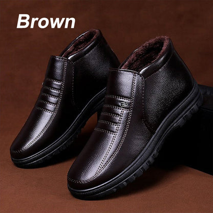 【50 % RABATT】Bequeme und warme Herren-Schneestiefel, stoßdämpfend und rutschfest🔥kostenloser Versand🔥