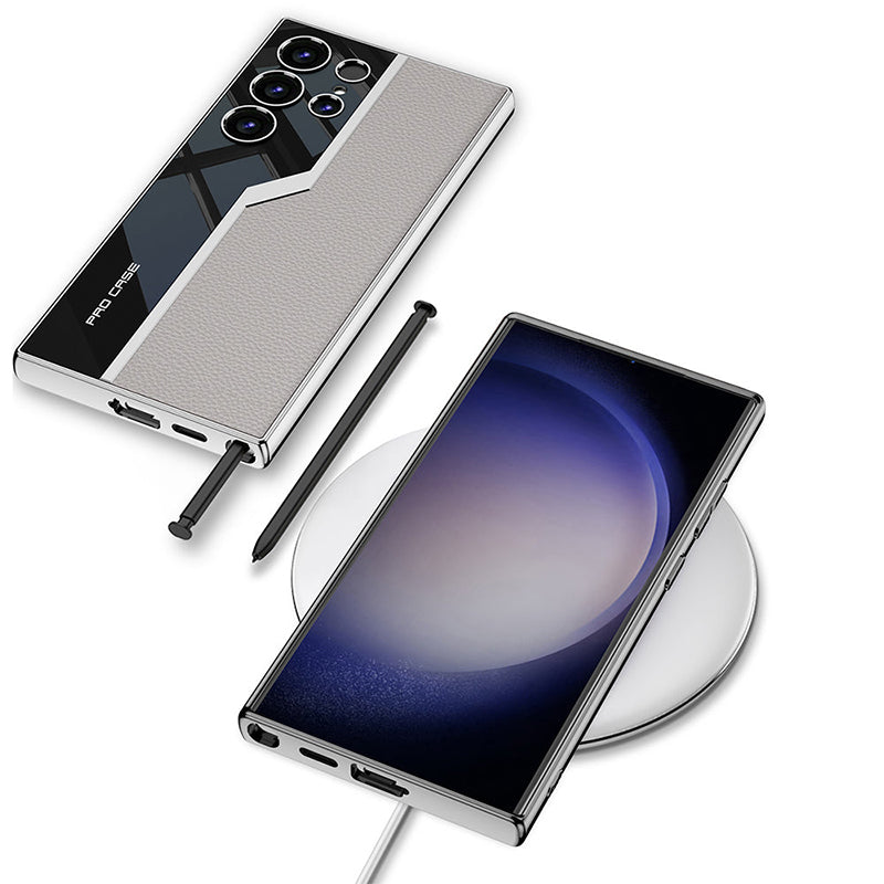 🔥NEUER HEISSER VERKAUF🔥 Samsung S24 High-End-Handyhülle aus galvanisiertem Leder 【Kaufen Sie 2 versandkostenfrei】