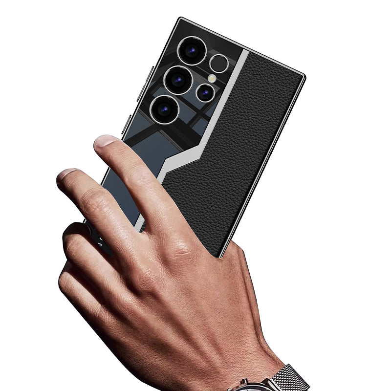 🔥NEUER HEISSER VERKAUF🔥 Samsung S24 High-End-Handyhülle aus galvanisiertem Leder 【Kaufen Sie 2 versandkostenfrei】